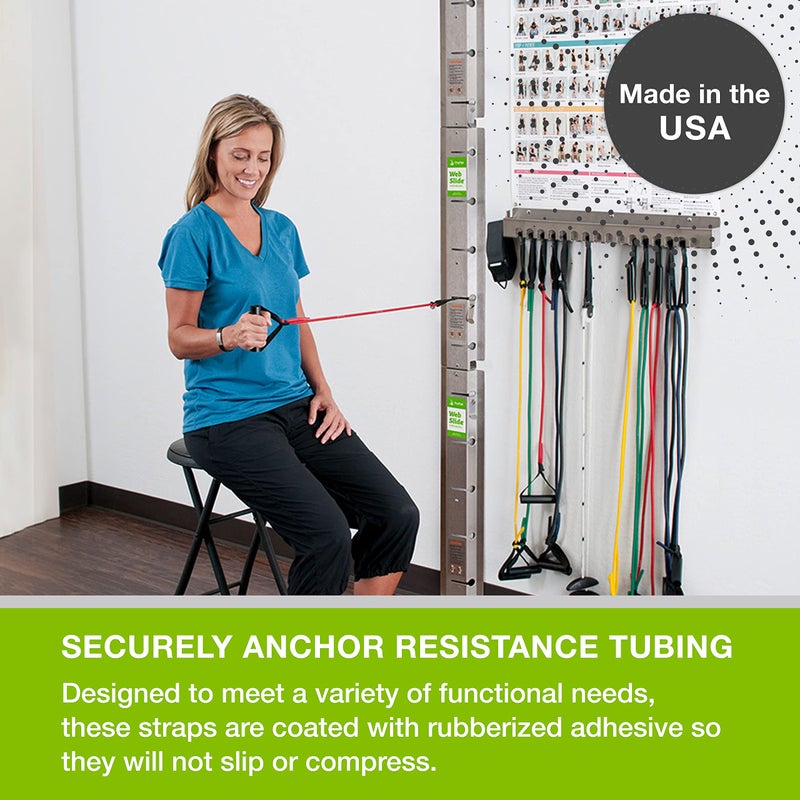 Web Slide-Standard Web Anchor Strap - 12 Pack - Physical Rehab Accessory for Clinic, Home, or Gym - Image 1